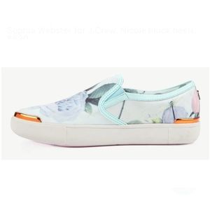 Ted Baker Size 8 Malbeck Slip On Rose Printed Sneakers